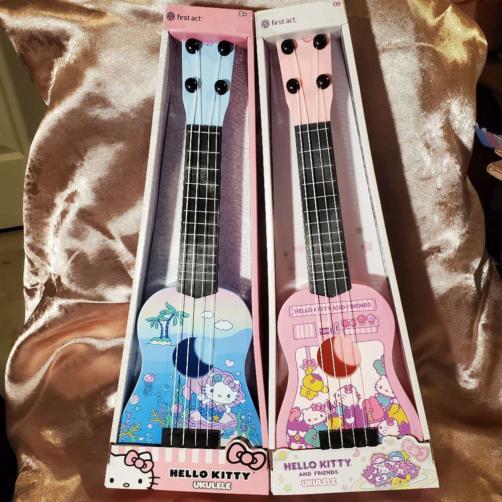 Hello Kitty Ukulele Set - Blue and Pink